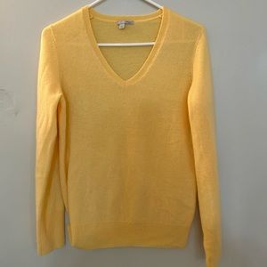 Halogen cashmere v-neck sweater - Yellow